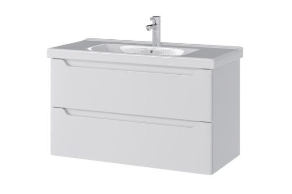 Hanging cabinet Sanstar Lanciano 314.1-1.5.1. 96.2 cm, frame color white, facade white