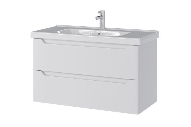 Hanging cabinet Sanstar Lanciano 314.1-1.5.1. 96.2 cm, frame color white, facade white