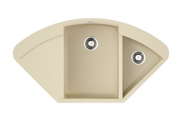 Inset sink with drainer OMOIKIRI Sakaime 105C-BE 4993124, vanilla 105x57.5x21 cm