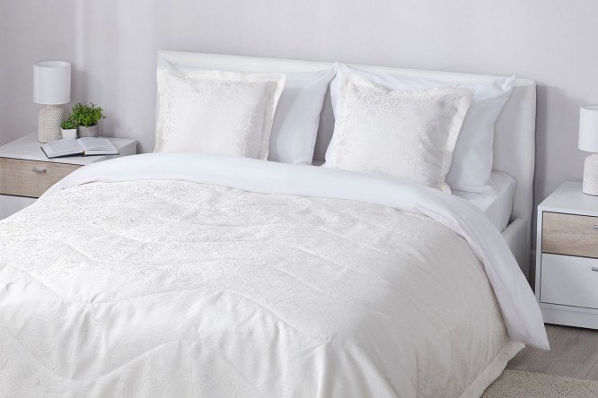 Set of bedspread + pillowcases DELUNA Merletto 240x260 cm, Polyester