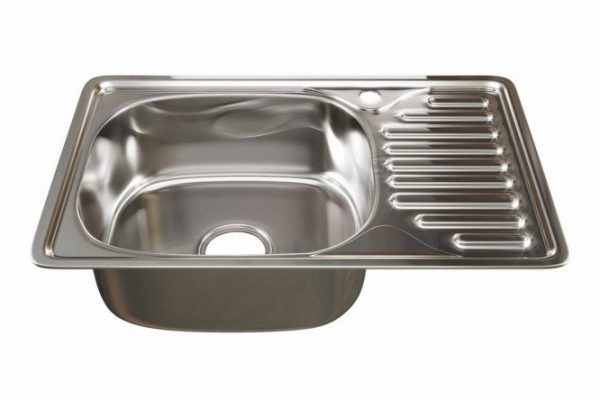 Inset sink with drainer MIXLINE 530531 left outlet 3 1/2 66x42x16 cm