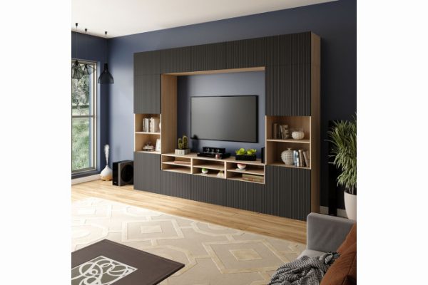 00iy64848f1y7bgeqj581thvmbw137d9.jpg Modular living room Oscar with push-to-open, sonoma oak/graphite wave