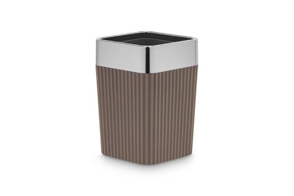 Glass for toothbrushes Columb 7x10x7 cm, Plastic