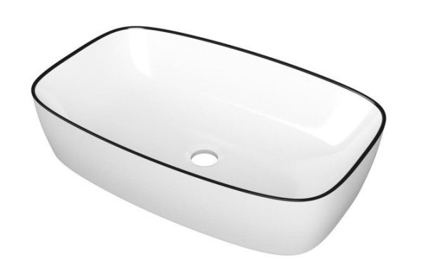 Overhead oval washbasin POINT Vesta 62 PN43702WB Overhead, 61.5x14x39 cm
