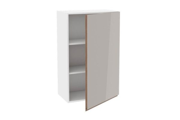 Nicole front for cabinet 59.6x95.6 cm, glossy cashmere color, roddy oak
