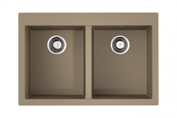Inset sink OMOIKIRI Bosen 80-2-CH 4993841, beige 80x53x20 cm