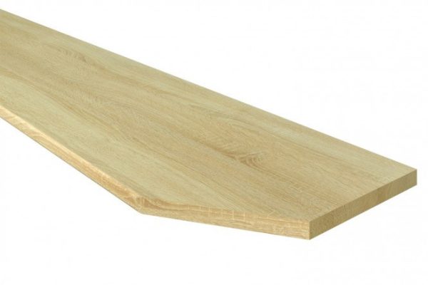 Tabletop Canadian oak with right bevel 300x60x3.8 cm
