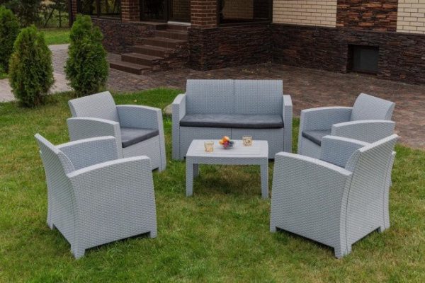 Furniture set Lana color light gray