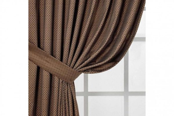Ribbon curtain DAILY by T Verona 200x270 cm 200x270 cm, 1 piece, color brown, gold