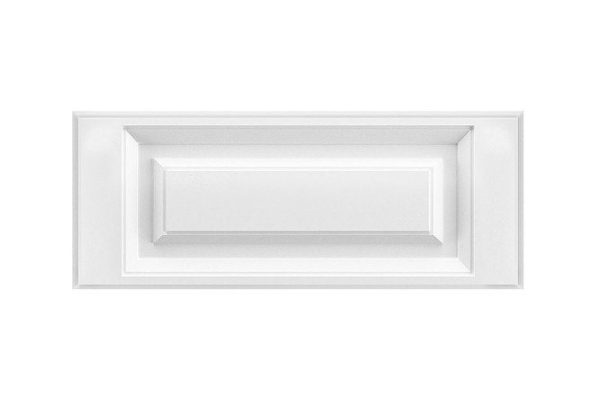Aurora front of a low cabinet drawer 44.6x17.6 cm, white snow soft color