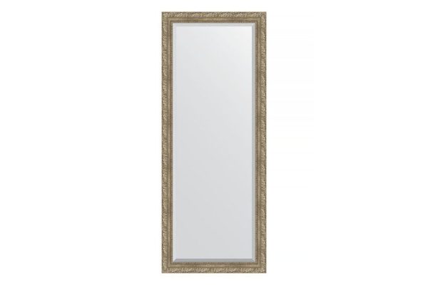 Floor mirror with bevel in a baguette frame EVOFORM BY 6113 vignette antique silver 80x200 cm