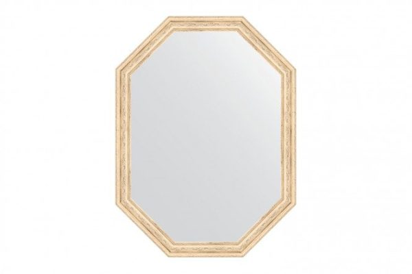 Wall mirror in a baguette frame EVOFORM Polygon BY 7019, ivory 59x79 cm