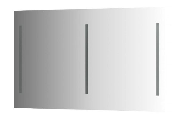 Wall mirror EVOFORM Ledline with 2 built-in LED lights, BY 2121 120x75 cm