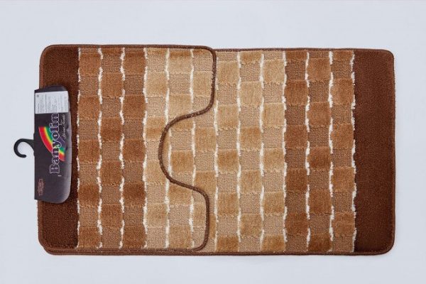 Set of rugs Silver 100x60 cm, Polyester