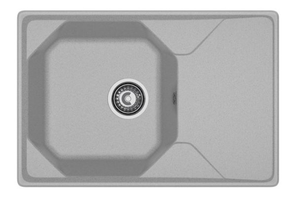 Inset sink with drainer GRANFEST Unique GF-U-740L 74x50x20 cm