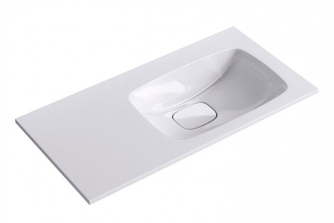 Sink AQWELLA Malaga right 91.8x18x45 cm