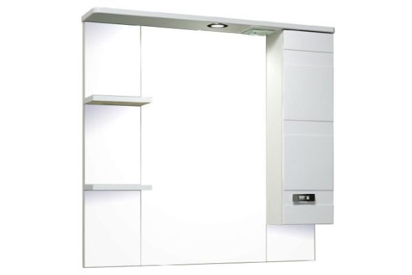 Mirror wall cabinet RUNO Turin UT000002105 Hanging, 85x80x16 cm, Right