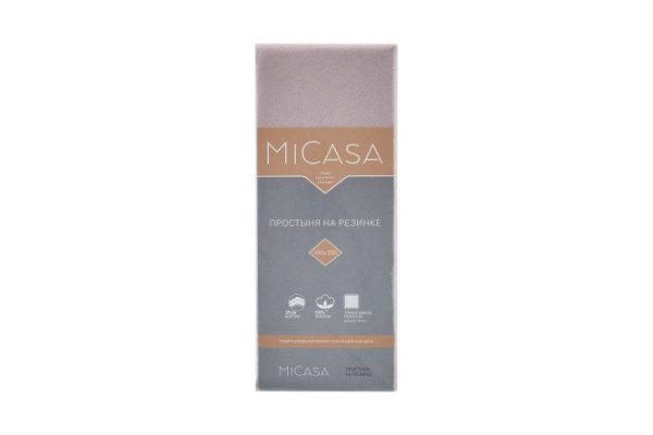 Fitted sheet MICASA Plano Knitwear 90x200 cm