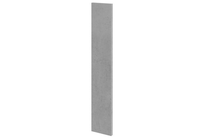 Decorative side wall Amika for wall cabinets, concrete 12.7x72 cm, color concrete