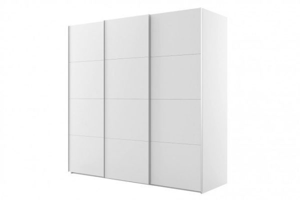 Sliding wardrobe 3-door Comet 300x220 cm white snow, white facades