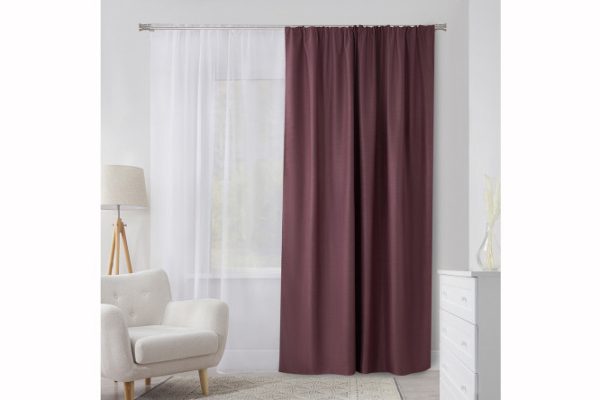 Ribbon curtain ESTUDI BLANCO Dafne 200x280 cm, 1 piece, purple