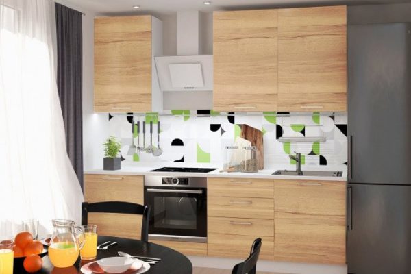 Modular kitchen set Amika 2.4 m oak Halifax