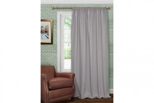 Ribbon curtain Hosta 140x280 cm, 1 piece, gray