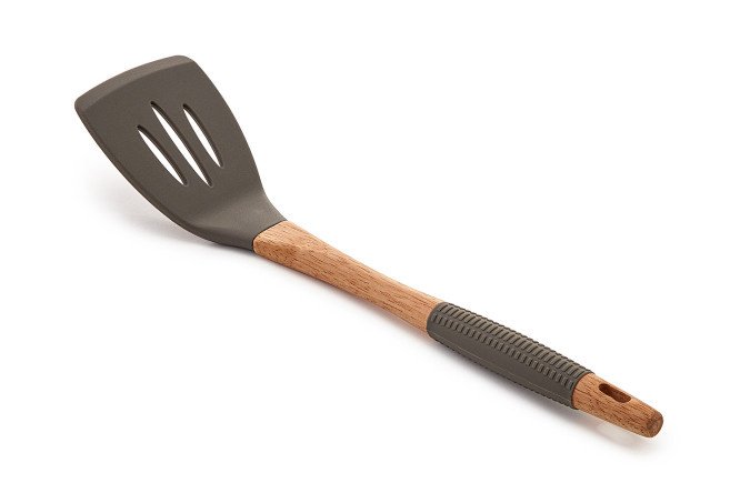 Slotted spatula BERKRAFT Mocca Silicone
