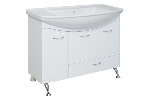 Floor stand RUNO Seville 00000000598 101.6 cm, frame color white, facade white