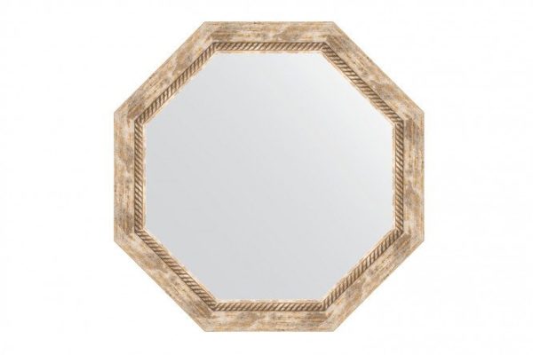 Wall mirror in a baguette frame EVOFORM Octagon BY 7319, Provence with weaving 68x68 cm