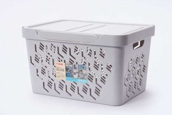 Universal box with lid Deluxe 38x22x27.6 cm, 18 l