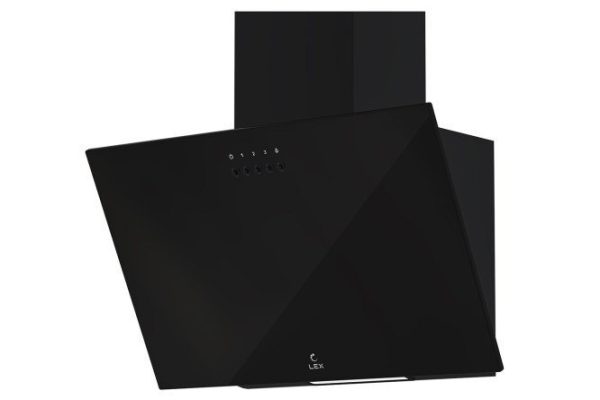 Hood LEX Moza 500 Black color black, 49.5x59.8x26.2 cm