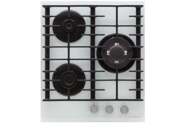 Gas hob KRONAsteel Hagel 45 WH W KRGH21, white 44 cm