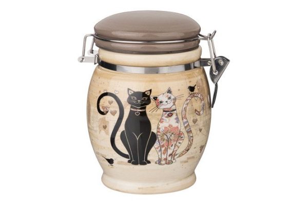 Jar Paris Cats 11.5x15x11.5 cm, 750 ml