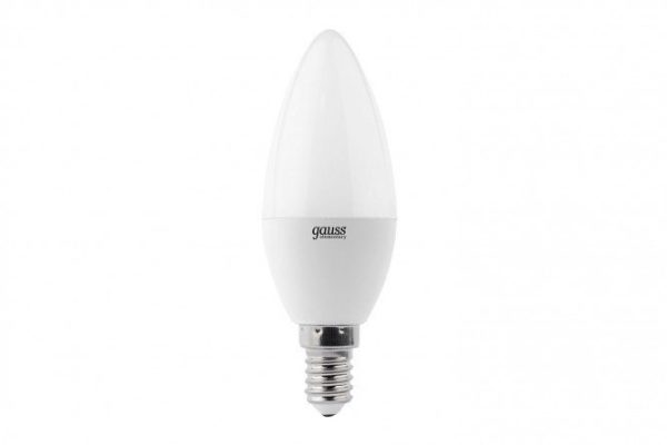 LED lamp Gauss Elementary Candle 520lm 3000K 8W, E14, Warm