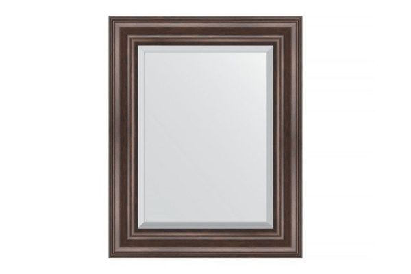 Wall mirror with bevel in a baguette frame EVOFORM BY 1356 rosewood 41x51 cm