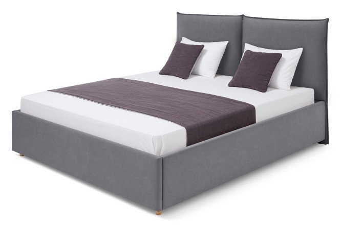 Emily bed frame dark gray 140x200 cm