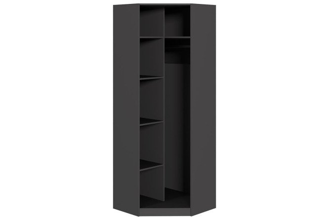 Corner cabinet body Oscar 95.1x212x95.1 cm, anthracite