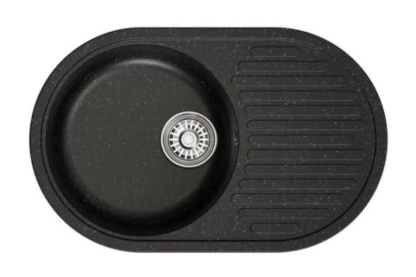 Inset sink with drainer MIXLINE ML-GM16 551926 73x46x20 cm