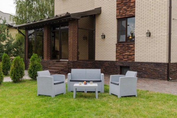 Furniture set Lana color light gray