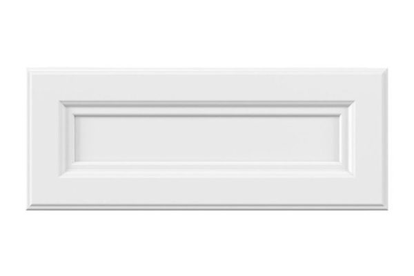 Front Gloria low drawer cabinet 44.6x17.6 cm, white
