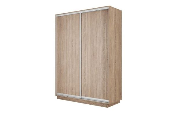 2-door wardrobe Slide-2 120x220x60 cm, Sonoma, silver