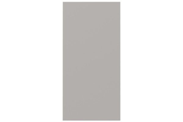 Decorative side wall Gloria for floor-standing cabinets, 35.1x72 cm, silk gray color
