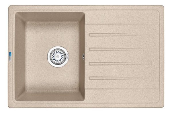 Inset sink with drainer GRANULA Standart 7602 76x50x19 cm