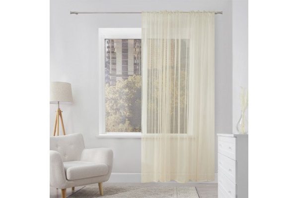 Tulle MICASA Malina 300x280 cm, 1 piece, ecru color