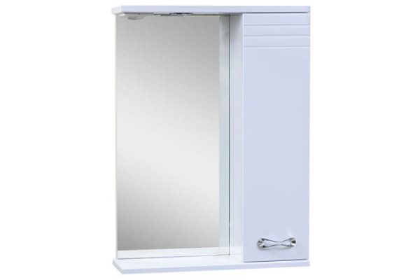 Mirror cabinet Rio with lighting Hanging, 50x70x16 cm, Right