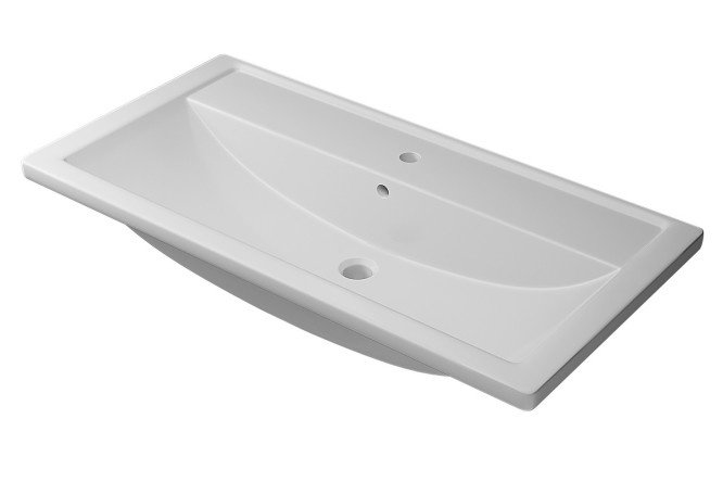 Bathroom sink Foster 291020343 Semi-built-in, 90x17.5x45.5 cm