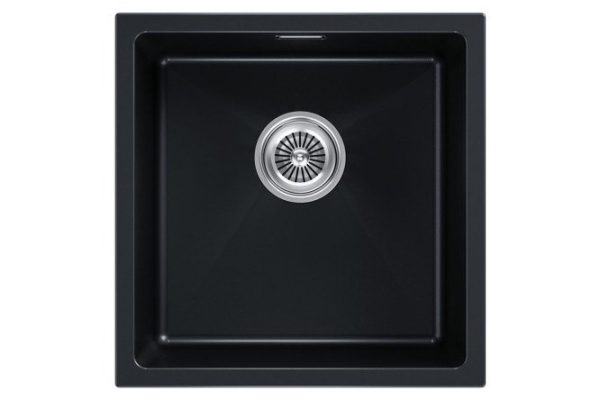 Inset sink PAULMARK Lumi 45 UNI IT-GRANIT LU45-BLM 45.5x46x21 cm