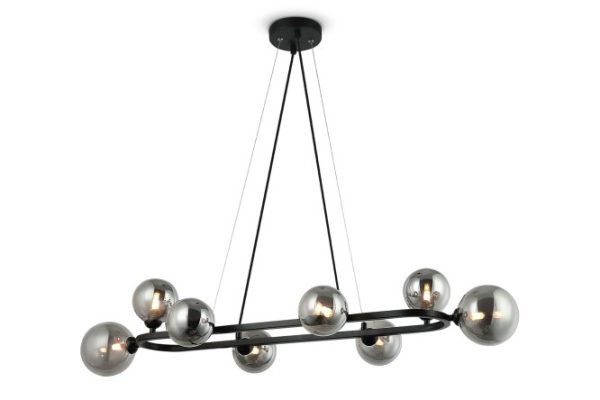 Hanging lamp FREYA Modern Globos 17 sq.m., 100x162x38 cm, G9