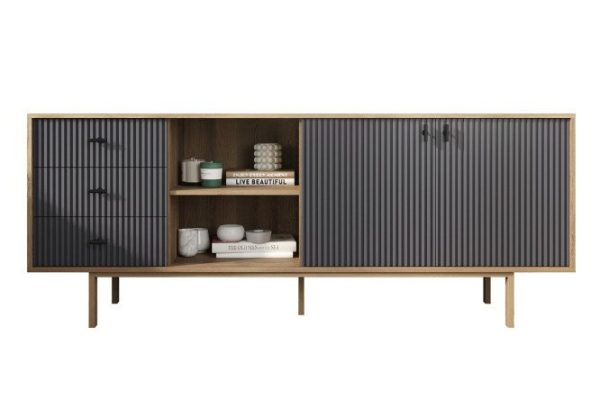 Emerson chest of drawers with doors and niche